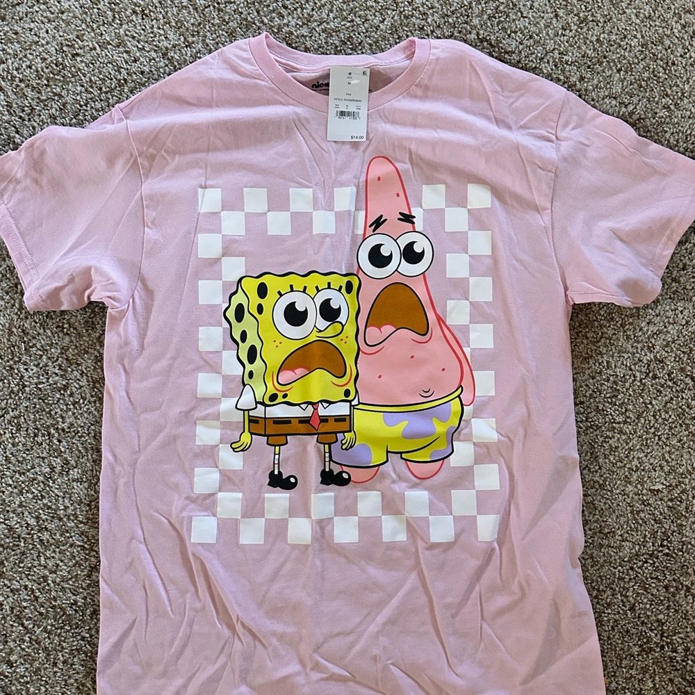 Nickelodeon Pink SpongeBob and Patrick Tee